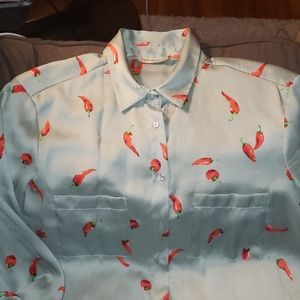 Zara Basic - Hot Pepper🌶 Blouse
